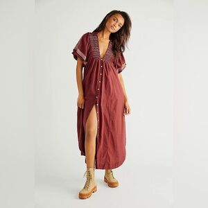 Free People Samantha Shirtdress - size (M)